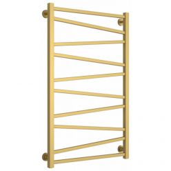 Полотенцесушитель водяной Сунержа Сирокко, высота 100 см, ширина 60 см, нижнее подключение 60 см, цвет матовое золото, 032-0253-1060