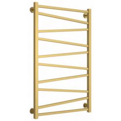 Полотенцесушитель водяной Сунержа Сирокко, высота 100 см, ширина 60 см, нижнее подключение 60 см, цвет матовое золото, 032-0253-1060