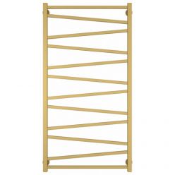 Полотенцесушитель водяной Сунержа Сирокко, высота 120 см, ширина 50 см, нижнее подключение 50 см, цвет матовое золото, 032-0253-1250