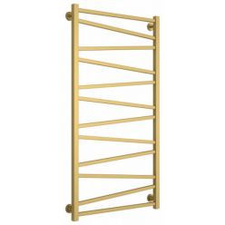 Полотенцесушитель водяной Сунержа Сирокко, высота 120 см, ширина 60 см, нижнее подключение 60 см, цвет матовое золото, 032-0253-1260