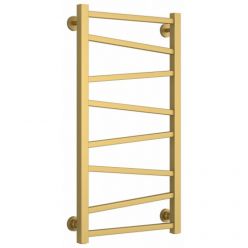 Полотенцесушитель водяной Сунержа Сирокко, высота 80 см, ширина 40 см, нижнее подключение, цвет матовое золото, 032-0253-8040