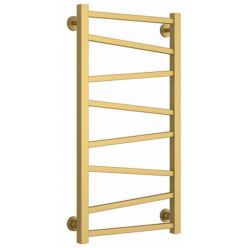 Полотенцесушитель водяной Сунержа Сирокко, высота 80 см, ширина 40 см, нижнее подключение, цвет матовое золото, 032-0253-8040