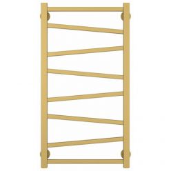 Полотенцесушитель водяной Сунержа Сирокко, высота 80 см, ширина 40 см, нижнее подключение, цвет матовое золото, 032-0253-8040