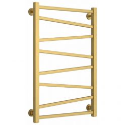 Полотенцесушитель водяной Сунержа Сирокко, высота 80 см, ширина 50 см, нижнее подключение 50 см, цвет матовое золото, 032-0253-8050