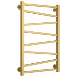 Полотенцесушитель водяной Сунержа Сирокко, высота 80 см, ширина 50 см, нижнее подключение 50 см, цвет матовое золото, 032-0253-8050