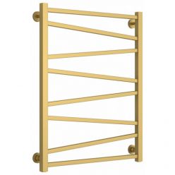 Полотенцесушитель водяной Сунержа Сирокко, высота 80 см, ширина 60 см, нижнее подключение 60 см, цвет матовое золото, 032-0253-8060