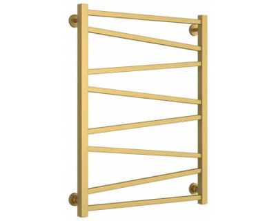 Полотенцесушитель водяной Сунержа Сирокко, высота 80 см, ширина 60 см, нижнее подключение 60 см, цвет матовое золото, 032-0253-8060