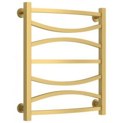 Полотенцесушитель водяной Сунержа Ажур, высота 60 см, ширина 50 см, нижнее подключение 50 см, цвет матовое золото, 032-0255-6050