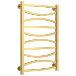 Полотенцесушитель водяной Сунержа Ажур, высота 80 см, ширина 50 см, нижнее подключение 50 см, цвет матовое золото, 032-0255-8050