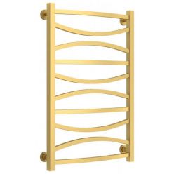Полотенцесушитель водяной Сунержа Ажур, высота 80 см, ширина 50 см, нижнее подключение 50 см, цвет матовое золото, 032-0255-8050