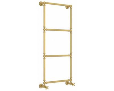 Полотенцесушитель водяной Сунержа Ренессанс 1304, высота 126 см, ширина 50 см, нижнее подключение 50 см, цвет матовое золото, 032-0280-1250