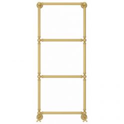 Полотенцесушитель водяной Сунержа Ренессанс 1304, высота 126 см, ширина 50 см, нижнее подключение 50 см, цвет матовое золото, 032-0280-1250