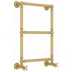 Полотенцесушитель водяной Сунержа Ренессанс 1304, высота 66 см, ширина 40 см, нижнее подключение 40 см, цвет матовое золото, 032-0280-6640