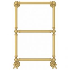 Полотенцесушитель водяной Сунержа Ренессанс 1304, высота 66 см, ширина 40 см, нижнее подключение 40 см, цвет матовое золото, 032-0280-6640