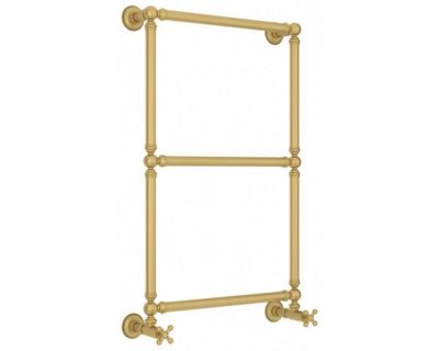 Полотенцесушитель водяной Сунержа Ренессанс 1304, высота 86 см, ширина 50 см, нижнее подключение 50 см, цвет матовое золото, 032-0280-8650