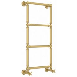 Полотенцесушитель водяной Сунержа Ренессанс 1304, высота 96 см, ширина 40 см, нижнее подключение 40 см, цвет матовое золото, 032-0280-9640