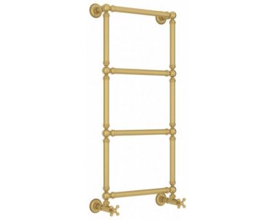 Полотенцесушитель водяной Сунержа Ренессанс 1304, высота 96 см, ширина 40 см, нижнее подключение 40 см, цвет матовое золото, 032-0280-9640