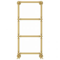 Полотенцесушитель водяной Сунержа Ренессанс 1304, высота 96 см, ширина 40 см, нижнее подключение 40 см, цвет матовое золото, 032-0280-9640