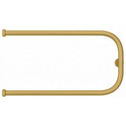 Полотенцесушитель водяной Сунержа П-образный+, высота 32 см, ширина 65 см, боковое подключение 32 см, цвет матовое золото, 032-4003-3265