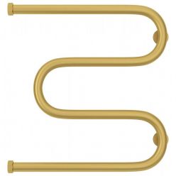 Полотенцесушитель водяной Сунержа М-образный+, высота 50 см, ширина 50 см, боковое подключение 50 см, цвет матовое золото, 032-4007-5050