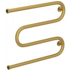 Полотенцесушитель водяной Сунержа М-образный+, высота 50 см, ширина 65 см, боковое подключение 50 см, цвет матовое золото, 032-4007-5065