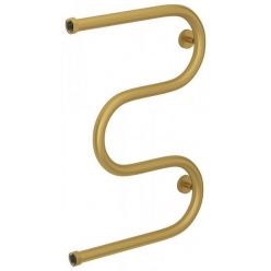 Полотенцесушитель водяной Сунержа М-образный+, высота 60 см, ширина 40 см, боковое подключение 60 см, цвет матовое золото, 032-4007-6040