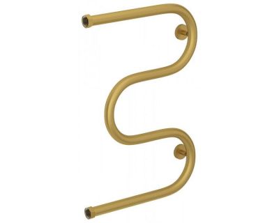 Полотенцесушитель водяной Сунержа М-образный+, высота 60 см, ширина 40 см, боковое подключение 60 см, цвет матовое золото, 032-4007-6040