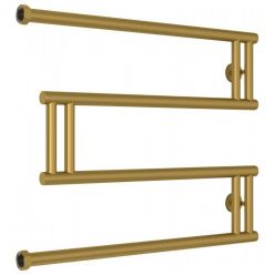 Полотенцесушитель водяной Сунержа High-Tech M+, высота 50 см, ширина 65 см, боковое подключение 50 см, цвет матовое золото, 032-4050-5065