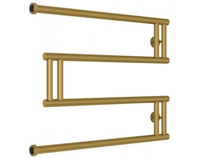 Полотенцесушитель водяной Сунержа High-Tech M+, высота 50 см, ширина 65 см, боковое подключение 50 см, цвет матовое золото, 032-4050-5065