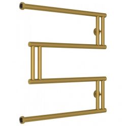 Полотенцесушитель водяной Сунержа High-Tech M+, высота 60 см, ширина 60 см, боковое подключение 60 см, цвет матовое золото, 032-4050-6060