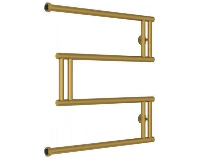 Полотенцесушитель водяной Сунержа High-Tech M+, высота 60 см, ширина 60 см, боковое подключение 60 см, цвет матовое золото, 032-4050-6060