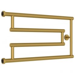 Полотенцесушитель водяной Сунержа High-Tech G+, высота 32 см, ширина 65 см, боковое подключение 32 см, цвет матовое золото, 032-4051-3265