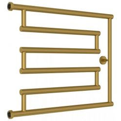 Полотенцесушитель водяной Сунержа High-Tech L+, высота 50 см, ширина 65 см, боковое подключение 50 см, цвет матовое золото, 032-4052-5065