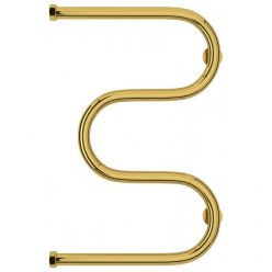 Полотенцесушитель водяной Сунержа М-образный+, высота 60 см, ширина 40 см, боковое подключение 60 см, цвет золото, 03-4007-6040