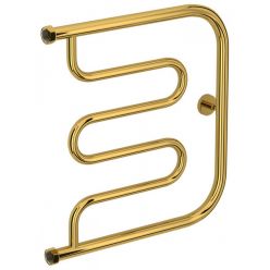 Полотенцесушитель водяной Сунержа Лира+, высота 50 см, ширина 50 см, боковое подключение 50 см, цвет золото, 03-4011-5050