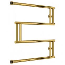 Полотенцесушитель водяной Сунержа High-Tech M+, высота 60 см, ширина 60 см, боковое подключение 60 см, цвет золото, 03-4050-6060