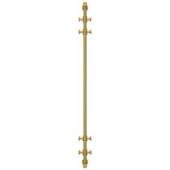 Полотенцесушитель водяной Сунержа Хорда, высота 120 см, ширина 20 см, боковое подключение 120 см, цвет золото, 03-4124-1200