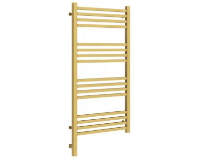 Полотенцесушитель электрический Сунержа Модус 3.0, высота 100 см, ширина 50 см, диммер слева/справа, цвет матовое золото, 032-5700-1050/032-5701-1050