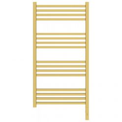 Полотенцесушитель электрический Сунержа Модус 3.0, высота 100 см, ширина 50 см, диммер слева/справа, цвет матовое золото, 032-5700-1050/032-5701-1050