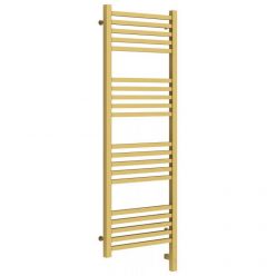 Полотенцесушитель электрический Сунержа Модус 3.0, высота 120 см, ширина 40 см, диммер слева/справа, цвет матовое золото, 032-5700-1240/032-5701-1240