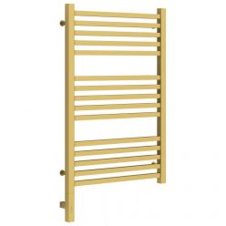 Полотенцесушитель электрический Сунержа Модус 3.0, высота 80 см, ширина 50 см, диммер слева/справа, цвет матовое золото, 032-5700-8050/032-5701-8050