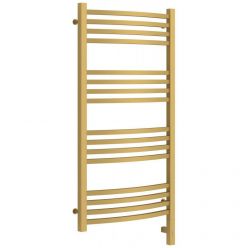 Полотенцесушитель электрический Сунержа Аркус 3.0, высота 100 см, ширина 50 см, диммер слева/справа, цвет матовое золото, 032-5704-1050/032-5705-1050