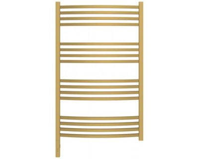 Полотенцесушитель электрический Сунержа Аркус 3.0, высота 100 см, ширина 60 см, диммер слева/справа, цвет матовое золото, 032-5704-1060/032-5705-1060