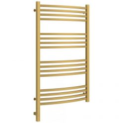 Полотенцесушитель электрический Сунержа Аркус 3.0, высота 100 см, ширина 60 см, диммер слева/справа, цвет матовое золото, 032-5704-1060/032-5705-1060