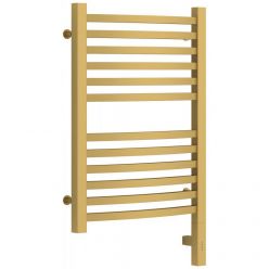 Полотенцесушитель электрический Сунержа Аркус 3.0, высота 60 см, ширина 40 см, диммер слева/справа, цвет матовое золото, 032-5704-6040/032-5705-6040