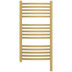 Полотенцесушитель электрический Сунержа Аркус 3.0, высота 80 см, ширина 40 см, диммер слева/справа, цвет матовое золото, 032-5704-8040/032-5705-8040