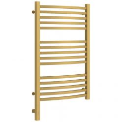 Полотенцесушитель электрический Сунержа Аркус 3.0, высота 80 см, ширина 50 см, диммер слева/справа, цвет матовое золото, 032-5704-8050/032-5705-8050