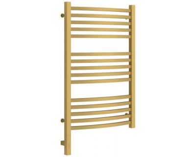 Полотенцесушитель электрический Сунержа Аркус 3.0, высота 80 см, ширина 50 см, диммер слева/справа, цвет матовое золото, 032-5704-8050/032-5705-8050