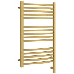 Полотенцесушитель электрический Сунержа Аркус 3.0, высота 80 см, ширина 50 см, диммер слева/справа, цвет матовое золото, 032-5704-8050/032-5705-8050