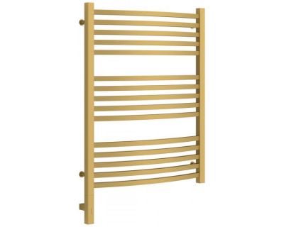 Полотенцесушитель электрический Сунержа Аркус 3.0, высота 80 см, ширина 60 см, диммер слева/справа, цвет матовое золото, 032-5704-8060/032-5705-8060